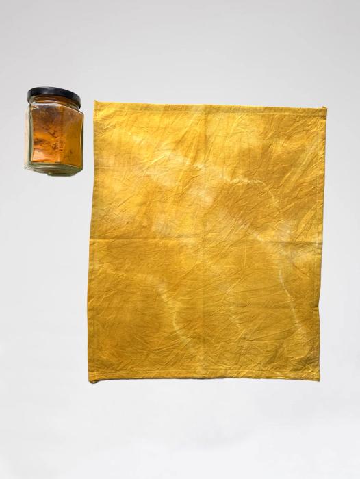 YURIKA - TUMERIC DYED HANDKERCHIEF