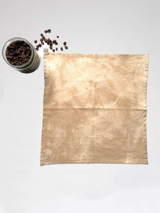 YURIKA - COFFEE GROUND DYED HANDKERCHIEF